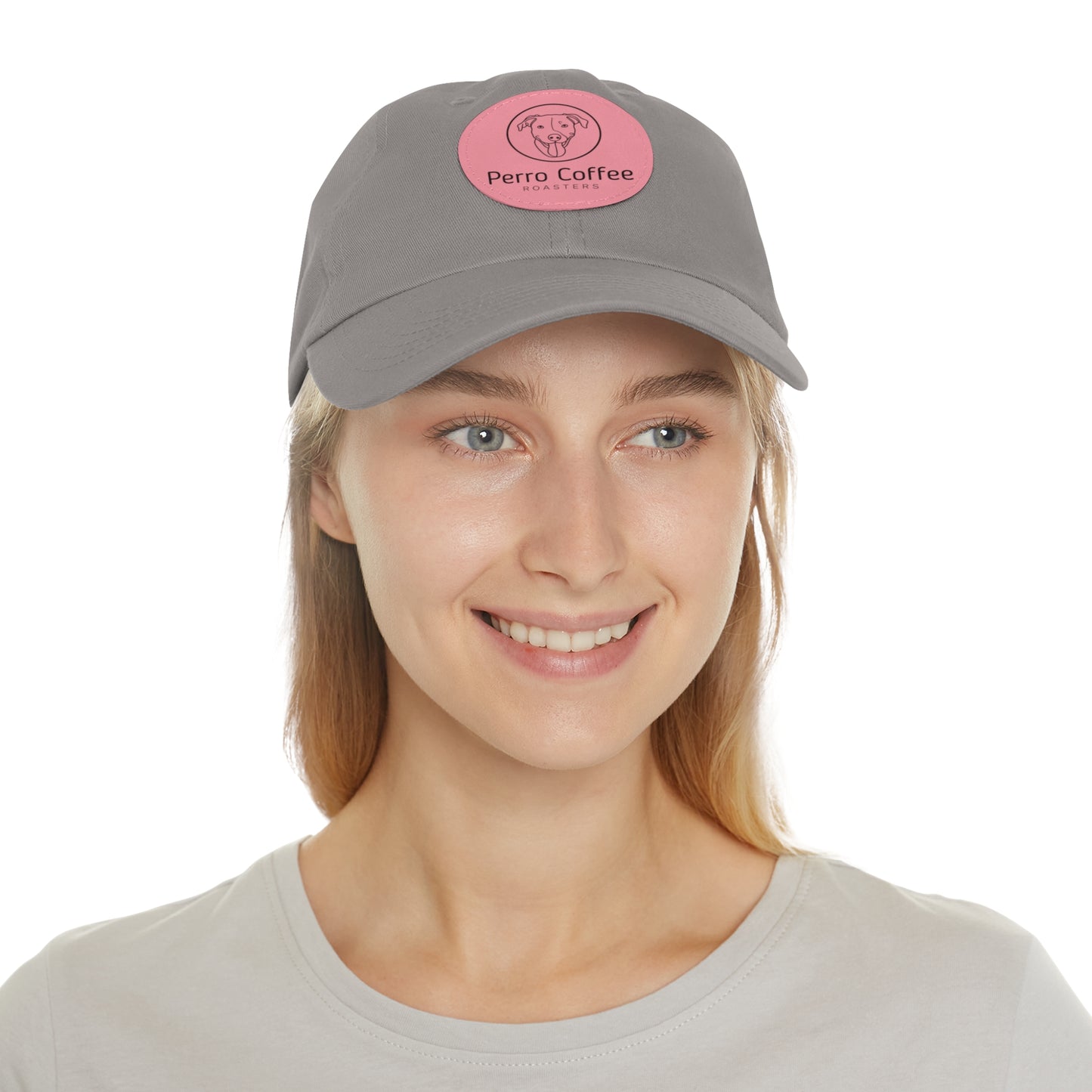Dad Hat — Perro Coffee Round Leather Patch Cap