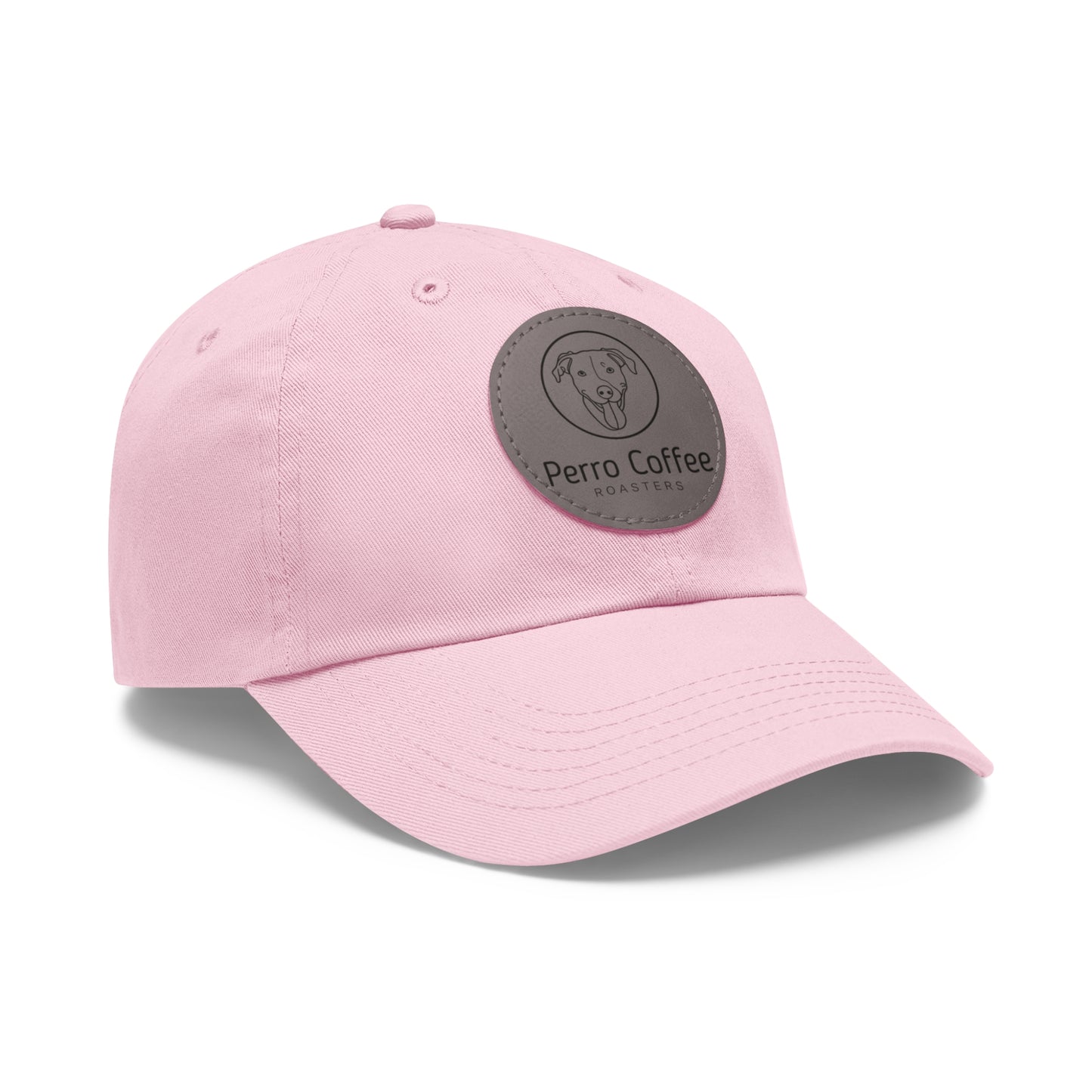 Dad Hat — Perro Coffee Round Leather Patch Cap