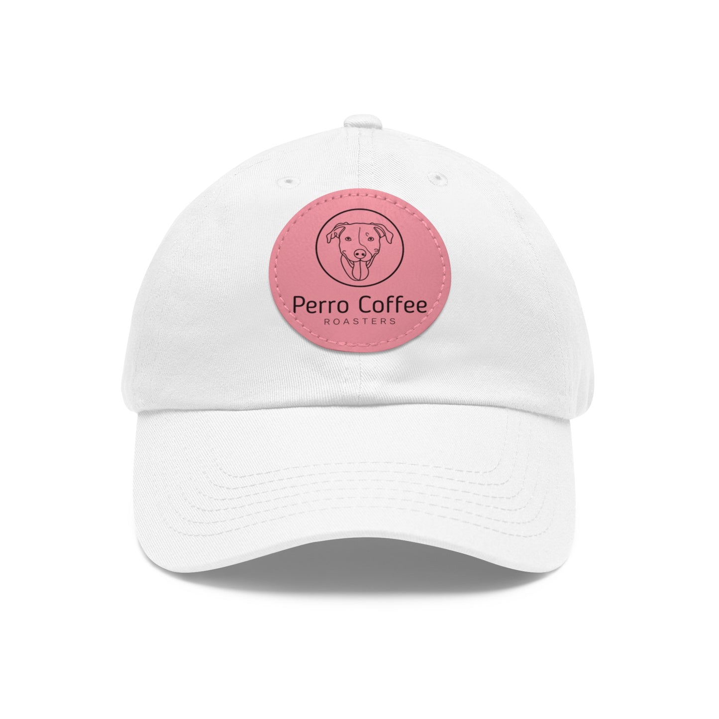Dad Hat — Perro Coffee Round Leather Patch Cap